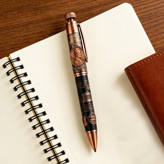 WD-Forest The Last Cent 2025 Commemorative Pen 5ml Vintage Relief One Cent Keepsake Pen Ideal Gift for Keepsake Collectors & History