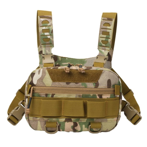 LUVCLS Bolsa de pesca Bolsa de pecho de pesca Bolsas tácticas para hombres Impermeable D3P0 Nylo Molle