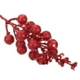 thumbnail image 3 of HONMEET 10pcs Glitter Berry Stem Ornaments Christmas Tree Decorations Red Foam Faux Berries 7.5X2X2in for Winter, 3 of 8