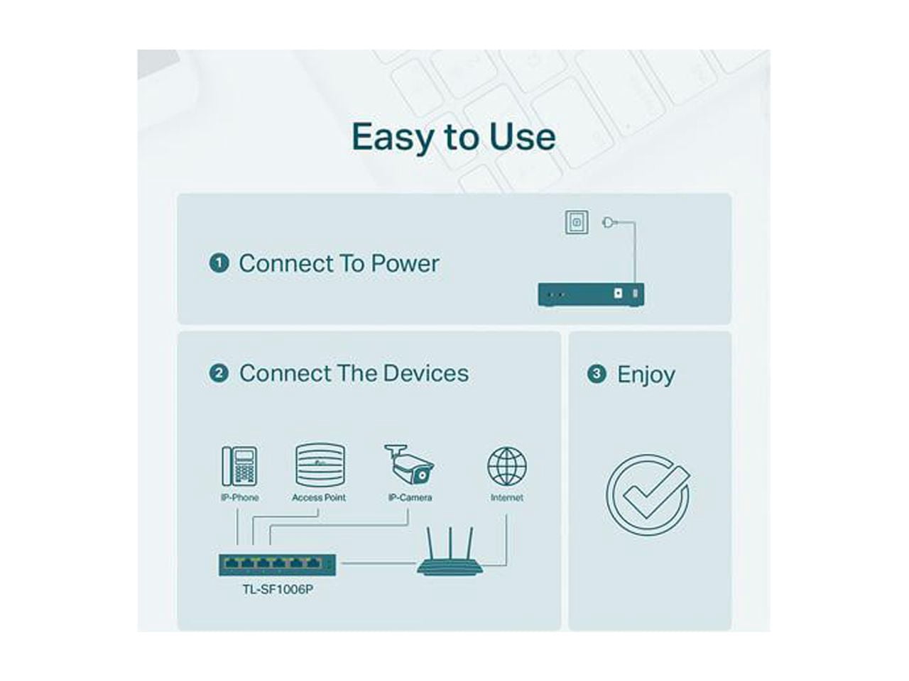TP-Link TL-SF1006P 6-Port Fast Ethernet 10/100Mbps PoE Switch