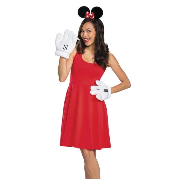 Disney Minnie Mouse Ears and Gloves Costume Set