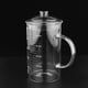 thumbnail image 5 of EeaseMX Vaso de vidrio multifuncional con escala, hervidor de agua resistente al calor, jarra de jugo de vidrio para el hogar, 1000 ml (transparente, con tapa), 5 of 7