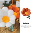 thumbnail image 2 of Injueey Cojín de asiento Cojín de sofá Cojines de silla Accesorios para el hogar Suavidad de estudiante En forma de flor borrosa Mirada linda Decoración del hogar Naranja Injueey HA084465-01, 2 of 6