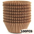 thumbnail image 4 of KXBDSFY Cupcake Baking Cup Liner Unbleached Brown Disposable Cup Parchment Liner for Baking– Food Grade & No Smell – Paper Baking Cups for Home, 4 of 4