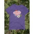 thumbnail image 3 of Flowery Mother's Day Shaped T-Shirt Women -Image by Shutterstock, Female Medium, 3 of 4