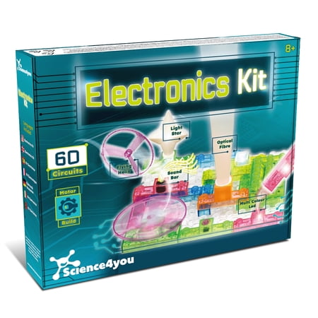 Science4you Electronics Kit for Kids 8+ – Circuit set, robotic kit, 60 Experiments with Motor Build included, Stem toys, Electronic & Educational Toy for Boys & Girls Age 8 9 10 11+ Years Old