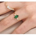 thumbnail image 2 of vylahjewellery Attractive 1.50 Ct Marquise Cut Green Diamond Solitaire Birthday Gift Ring 14k Rose Gold Ring, 2 of 5