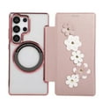 thumbnail image 1 of Case For Samsung Galaxy S25 Ultra/S25 Plus/S25, PU Leather Cover With RFID Blocking Card Slot Wireless Charging Shell, 1 of 4