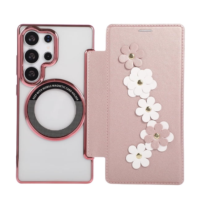 Case For Samsung Galaxy S25 Ultra/S25 Plus/S25, PU Leather Cover With RFID Blocking Card Slot Wireless Charging Shell