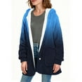 thumbnail image 3 of Turilly Gradual Printing Coats for Women Long Sleeve Hooded Coat Winter Loose Solid Warm Pocket Top Outerwears, 3 of 5