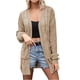 thumbnail image 2 of Suéter abrigo cárdigan de mujer suéter de manga larga con cuello de punto cárdigan suelto casual abrigo de otoño suéter chaqueta mujer top, 2 of 3