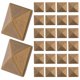 thumbnail image 5 of 100 Pcs 9x9cm Pyramid Spike Flatback Studs for Leathercraft Punk Rivet Clothes Bags Shoes Belt DIY Decoration, 5 of 5