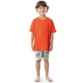 thumbnail image 2 of Fruit of the Loom Boy's Getaway Loose Fit Short Sleeve Top, Pajama Sleep Pant & Short Set, 3-Piece, Sizes 4/5-14/16, 2 of 20