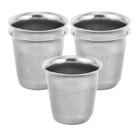 FUTUREORYY Communion Cup Silver 5Pcs 1.3X1.3X1.3in