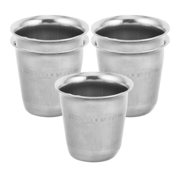 FUTUREORYY Communion Cup Silver 5Pcs 1.3X1.3X1.3in