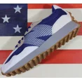 thumbnail image 2 of New Balance 327 Mens Running Shoes Blue Surf Beige White Gum VTG Retro [MS327CA], 2 of 6
