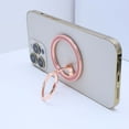 thumbnail image 3 of Phone Magetic Bling Metal Ring Stand Holder Phone Grip Compatible with iPhone ,Samsung,Pixel,Smartphone Accessories,Accessories Removable Magnetic Finger Phone Ring Grip,Silver, 3 of 10
