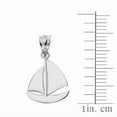 thumbnail image 2 of Sterling Silver Sail Boat Pendant Necklace, 18", 2 of 2