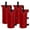 Red, variant on Sand Bags for Weight Anchor Kit Large Tent Weights Canopy Leg Weights for Outdoor Sun Shelter Gazebo Umbrella Base Stabilizer Windproof Beach Picnic Camping Use Without Sand 18 Inches