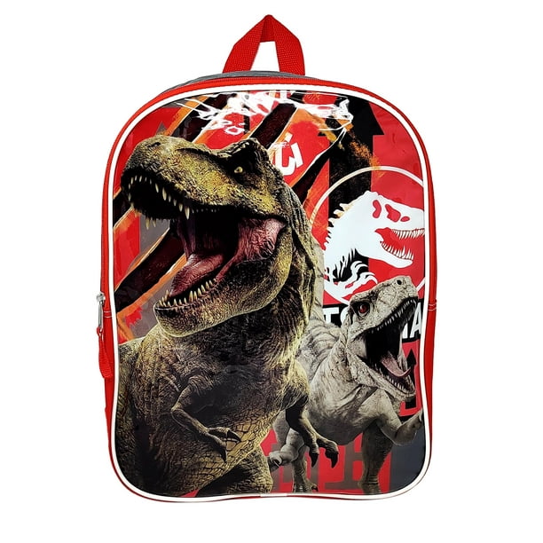 Jurassic World Backpack 15" Tyrannosaurus Rex TRex Dinosaurs