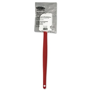 Rubbermaid Commercial Products High Heat Resistant Silicone Heavy Duty Spatula/Food Scraper, 16.5-Inch, 500 Degrees F, Red Handle for Baking/Cooking/Mixing, Commercial Dishwasher Safe