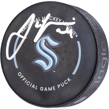 Jamie Oleksiak Seattle Kraken Autographed Official Game Puck - Fanatics Authentic Certified