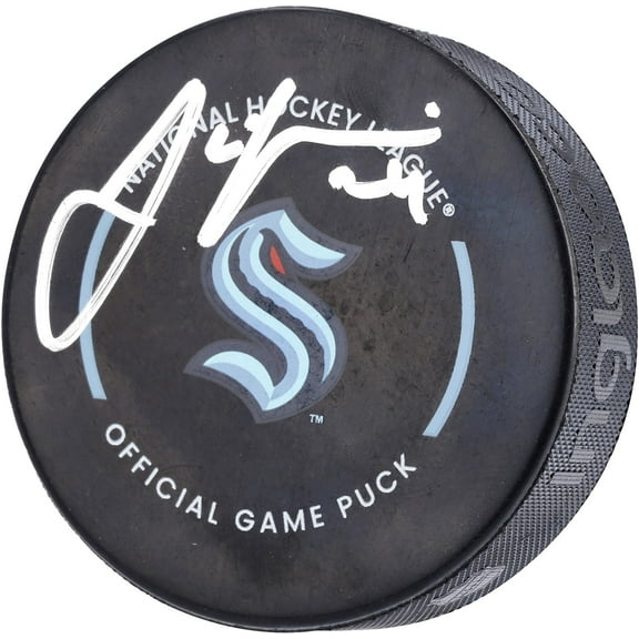 Jamie Oleksiak Seattle Kraken Autographed Official Game Puck - Fanatics Authentic Certified