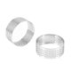 thumbnail image 3 of Paquete de 10 aros para tartas de acero inoxidable de 5 cm, resistentes al calor, perforados, para pasteles, mousse y rosquillas., 3 of 5