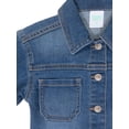 thumbnail image 2 of Wonder Nation Toddler Girl Denim Jacket, Sizes 12M-5T, 2 of 6