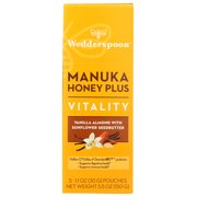 Wedderspoon Manuka Honey Plus Vitality, Vanilla Almond, 5/1.1 oz