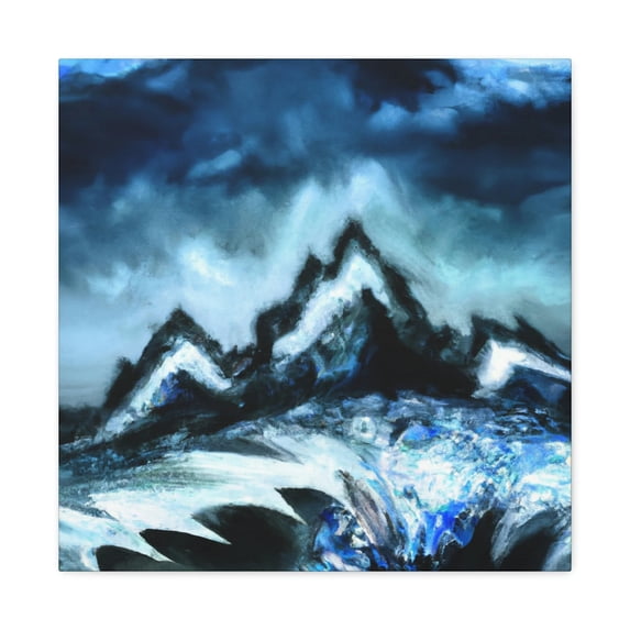 Snowy Mountain Majesty - Canvas