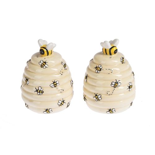 Ganz Bee Hive Salt and Pepper Shakers, Ceramic