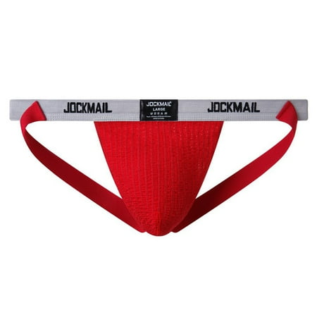 

VONCOS Lace Sexy Erotic Thong Men s Sexy Underwear Breathable Stretch Big Pouch Sports Rainbow Thong