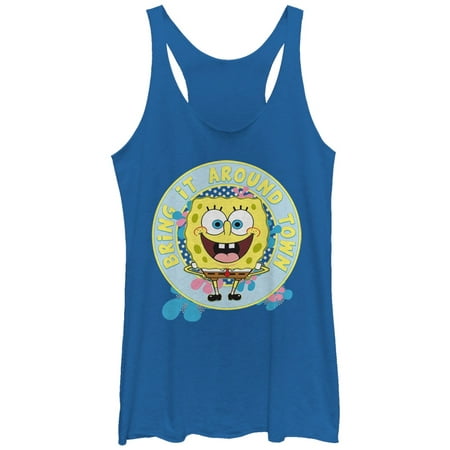 Around Top - SpongeBob SquarePants Women's Bring Around Town Racerback Tank Top