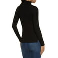 thumbnail image 2 of Womens Basic Turtleneck Long Sleeve Top, 2 of 2