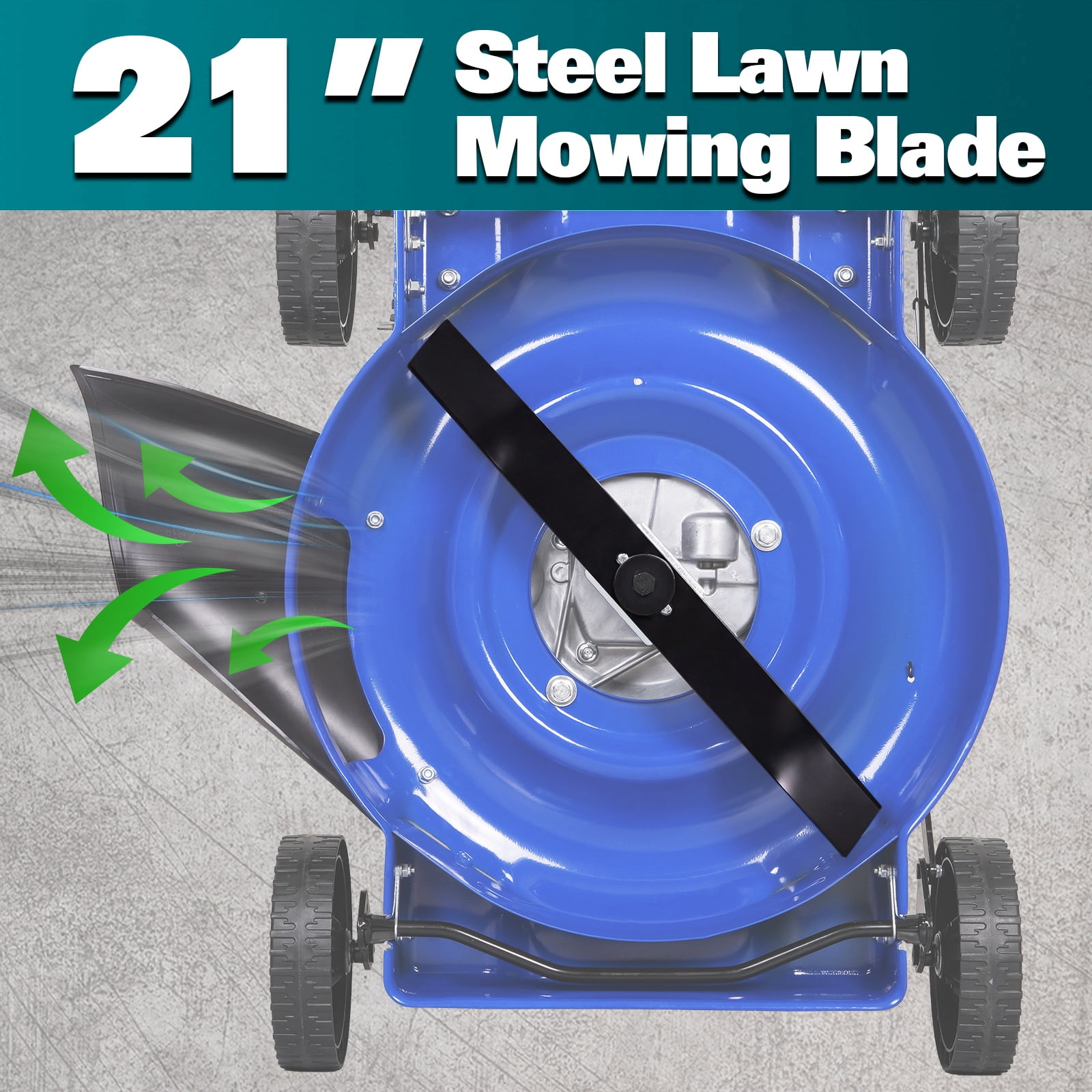 ANLIBATT Gas Lawn mower 20" Cutting Deck 144cc 4-Cycle Engine, Steel Deck with Side Discharge