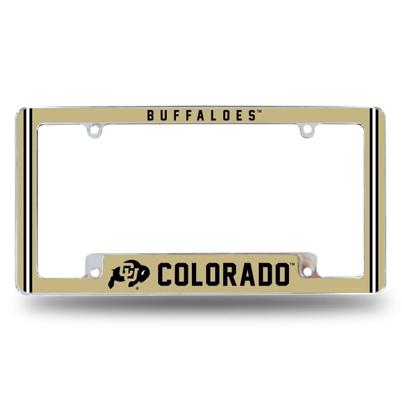 COLORADO UNIVERSITY ALTERNATE DESIGN ALL OVER CHROME FRAME