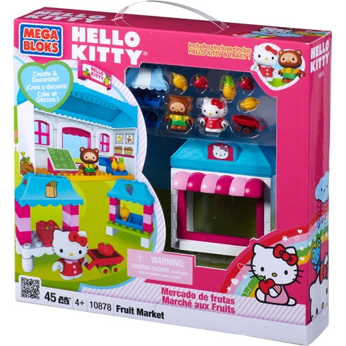 Mega Bloks Kitty Fruit Market Play Set -