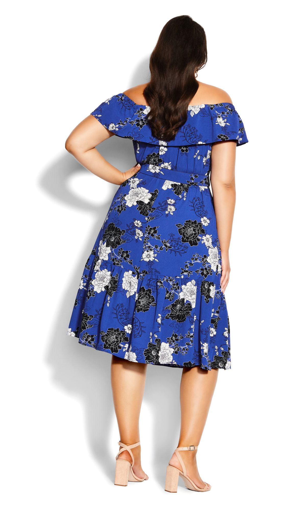 City Chic Plus Size Fleur Floral Tulip Dress - Perfect For Weddings & Special Events