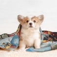 thumbnail image 4 of Yiaed Red Train Hot Air Balloon Print Dog Blankets-Cat Blanket Washable for Couch Protection,Puppy Blanket, Soft Plush Reversible Throw Furniture Protector-Small, 4 of 8