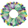 thumbnail image 1 of Mardi Gras Chien Collier Réglable Mignon Pom Pom Chat Anniversaire Collier, 1 of 8