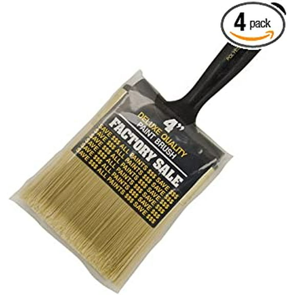Wooster Genuine 4" Factory Sale Paintbrush 4-Pack, P3974-4-4PK
