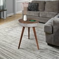 thumbnail image 2 of Tianyi Smart Music Coffee Table Round Smart End Table, Bluetooth Side Table with USB Port and outlet Smart Table with Speaker and Wireless Charger- Walnut, 2 of 8