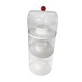 thumbnail image 1 of Vitrina transparente para muñecas, resistente al polvo, versátil, soporte de mostrador giratorio para figuras en miniatura y minifiguras de acción. 3 niveles, 1 of 8
