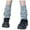 A-Grey207, variant on Womens Leg Warmers Ribbed Ruched Knit Mid-Calf Socks Slouchy Stretch Soft Thermal Fashion Tall Socks For Ladies