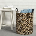 thumbnail image 5 of Goofa Leopard Print Printed Circular Hamper,Laundry Basket with Handles,Storage Baskets Foldable,Large Capacity Laundry Hamper-Medium, 5 of 8