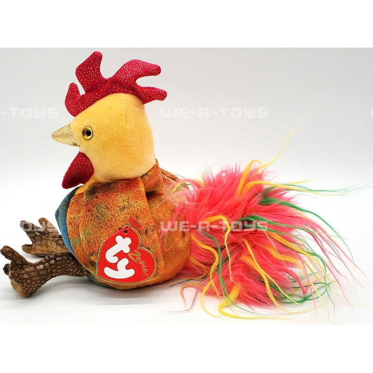 Ty Beanie Baby: Rooster - Chinese Zodiac | Stuffed Animal | MWMT