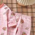 thumbnail image 4 of TOWED22 Toddler Baby Girl Clothes Outfits Long Sleeve Crewneck Sweatshirt and Joggers Pants 2 Piece Set Fall Winter(Light Pink,4-5 Y), 4 of 6