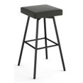 thumbnail image 1 of Amisco Robin 28.88" Swivel Bar Stool - Charcoal Gray Polyester/Black Metal, 1 of 7