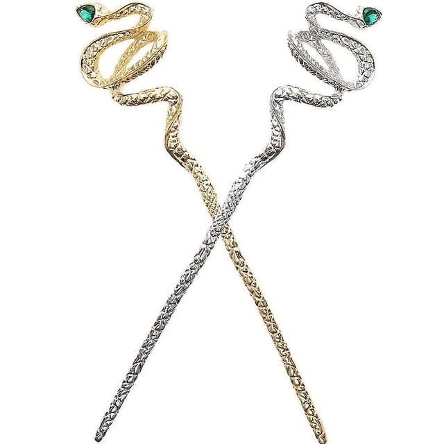 Here's a refined and attractive product description for your **Elegant Snake Hair Sticks**:\n\n \n\n### **2pcs Elegant Snake Hair Sticks for Buns – Alloy